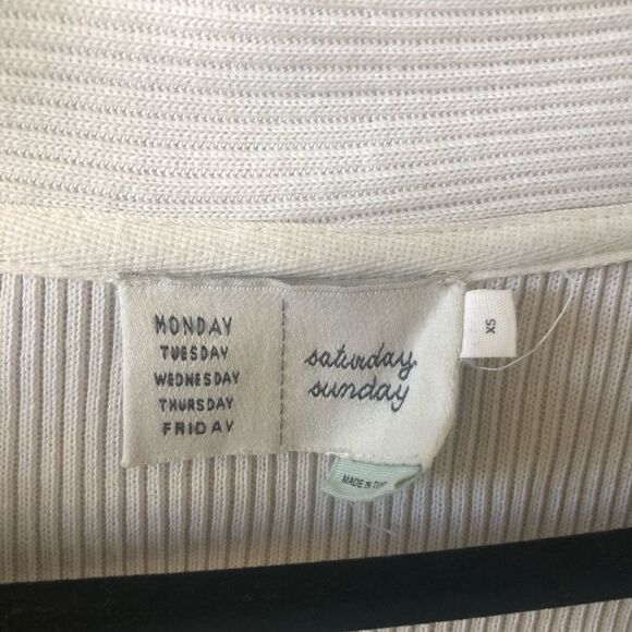 ANTHROPOLOGIE “Saturday Sunday” Ribbed Warp - Picture 6 of 6